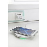 Intenso WA1 Bianco Interno, Stazione di ricarica bianco, Interno, AC, USB, Carica wireless, 1,5 m, Bianco
