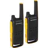 Motorola Talkabout T82 Extreme Twin Pack ricetrasmittente 16 canali Nero, Arancione, Walkie-talkie Nero/Giallo, Radio mobile professionale (PMR), 16 canali, 10000 m, LED, Micro-USB, Nichel-Metallo Idruro (NiMH)