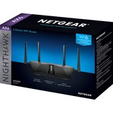 Netgear Nighthawk AX5400 router wireless Gigabit Ethernet Dual-band (2.4 GHz/5 GHz) Nero Nero, Wi-Fi 6 (802.11ax), Dual-band (2.4 GHz/5 GHz), Collegamento ethernet LAN, Nero, Router da tavolo