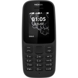 Nokia 105 4,5 cm (1.77") 73,02 g Nero Telefono cellulare basico, Handy Nero, Barra, Doppia SIM, 4,5 cm (1.77"), 120 x 160 Pixel, 800 mAh, Nero