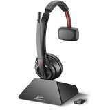 Plantronics Savi 8210 UC Cuffia Portatile Bluetooth Nero Nero, Cuffia, Portatile, Ufficio/Call center, Nero, Stereofonico, Senza fili