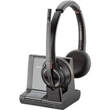Plantronics Savi W8220/A, UC Cuffia Padiglione auricolare Bluetooth Nero, Headset UC, Cuffia, Padiglione auricolare, Ufficio/Call center, Nero, Stereofonico, Manopola