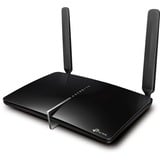 TP-Link Archer MR600 router wireless Dual-band (2.4 GHz/5 GHz) 4G Nero, Router WIRELESS LTE Nero, Wi-Fi 5 (802.11ac), Dual-band (2.4 GHz/5 GHz), Collegamento ethernet LAN, 4G, Nero, Router da tavolo