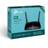 TP-Link Archer MR600 router wireless Dual-band (2.4 GHz/5 GHz) 4G Nero, Router WIRELESS LTE Nero, Wi-Fi 5 (802.11ac), Dual-band (2.4 GHz/5 GHz), Collegamento ethernet LAN, 4G, Nero, Router da tavolo