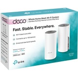 TP-Link Deco E4 (2-pack) Dual-band (2.4 GHz/5 GHz) Wi-Fi 5 (802.11ac) Bianco, Grigio Interno bianco, Bianco, Grigio, Interno, LAN, WLAN, 0 - 40 °C, -40 - 70 °C, 10 - 90%