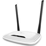 TP-Link Router 300Mbps Wireless N bianco/Nero, Wi-Fi 4 (802.11n), Banda singola (2.4 GHz), Collegamento ethernet LAN, 4G, Nero, Bianco, Router da tavolo, Vendita al dettaglio