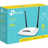 TP-Link Router 300Mbps Wireless N bianco/Nero, Wi-Fi 4 (802.11n), Banda singola (2.4 GHz), Collegamento ethernet LAN, 4G, Nero, Bianco, Router da tavolo, Vendita al dettaglio