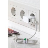 goobay 44952 Caricabatterie per dispositivi mobili Bianco Interno bianco, Interno, AC, 5 V, 2,4 A, Bianco