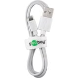 goobay 44987 Caricabatterie per dispositivi mobili Bianco Interno bianco, Interno, AC, 5 V, 1 m, Bianco