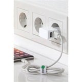 goobay 44987 Caricabatterie per dispositivi mobili Bianco Interno bianco, Interno, AC, 5 V, 1 m, Bianco