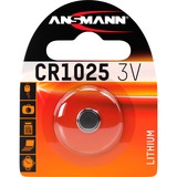 Ansmann 3V Lithium CR1025 Batteria monouso Litio Batteria monouso, CR1025, Litio, 3 V, 1 pz, Argento