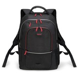 DICOTA Backpack Plus SPIN zaino Nero Poliestere Nero, Sport, Unisex, 35,6 cm (14"), Scompartimento del notebook, Poliestere
