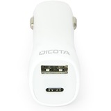 DICOTA D31469 Caricabatterie per dispositivi mobili Bianco Auto bianco, Auto, Accendisigari, Bianco