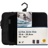 DICOTA Ultra Skin PRO borsa per notebook 35,8 cm (14.1") Custodia a tasca Nero Nero, Custodia a tasca, 35,8 cm (14.1"), 200 g