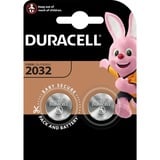 Duracell Elettronics 2032 B2 2pz, Batteria Nero, Batteria monouso, CR2032, Litio, 3 V, 2 pz, Argento