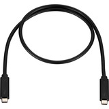 HP 3XB94AA Cavo Thunderbolt 0,7 m Nero Nero, Maschio, Maschio, 0,7 m, Nero, 1 pz, Business