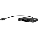 HP Hub USB-C to USB-A Nero, USB 3.2 Gen 1 (3.1 Gen 1) Type-C, USB 3.2 Gen 1 (3.1 Gen 1) Type-A, Nero, HP ZBook Studio G4 MWS HP ZBook 15 G4 HP ZBook 17 G4 HP ZBook 15u G4 HP ProBook x360 11 G1 EE HP..., Casa, 36,5 g