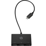 HP Hub USB-C to USB-A Nero, USB 3.2 Gen 1 (3.1 Gen 1) Type-C, USB 3.2 Gen 1 (3.1 Gen 1) Type-A, Nero, HP ZBook Studio G4 MWS HP ZBook 15 G4 HP ZBook 17 G4 HP ZBook 15u G4 HP ProBook x360 11 G1 EE HP..., Casa, 36,5 g