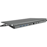 ICY BOX IB-DK2106-C Cablato USB 3.2 Gen 1 (3.1 Gen 1) Type-C Antracite, Nero, Docking station Nero/antracite, Cablato, USB 3.2 Gen 1 (3.1 Gen 1) Type-C, 100 W, 3,5 mm, 10,100,1000 Mbit/s, Antracite, Nero