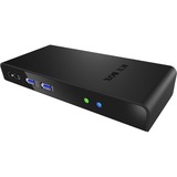 ICY BOX IB-DK2241AC Cablato USB 3.2 Gen 1 (3.1 Gen 1) Type-A Nero Nero, Cablato, USB 3.2 Gen 1 (3.1 Gen 1) Type-A, 3,5 mm, 10,100,1000 Mbit/s, Nero, 5 Gbit/s