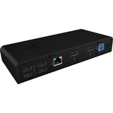 ICY BOX IB-DK2251AC Cablato USB 3.2 Gen 2 (3.1 Gen 2) Type-A Nero Nero, Cablato, USB 3.2 Gen 2 (3.1 Gen 2) Type-A, 3,5 mm, 10,100,1000 Mbit/s, Nero, 5 Gbit/s