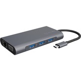 ICY BOX IB-DK4040-CPD Cablato USB 3.2 Gen 1 (3.1 Gen 1) Type-C Antracite, Nero grigio, Cablato, USB 3.2 Gen 1 (3.1 Gen 1) Type-C, 100 W, 3,5 mm, 10,100,1000 Mbit/s, Antracite, Nero