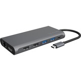 ICY BOX IB-DK4050-CPD Cablato USB 3.2 Gen 1 (3.1 Gen 1) Type-C Antracite antracite, Cablato, USB 3.2 Gen 1 (3.1 Gen 1) Type-C, 100 W, 10,100,1000 Mbit/s, Antracite, MicroSD (TransFlash), SD