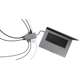 ICY BOX IB-DK4050-CPD Cablato USB 3.2 Gen 1 (3.1 Gen 1) Type-C Antracite, Docking station antracite, Cablato, USB 3.2 Gen 1 (3.1 Gen 1) Type-C, 100 W, 10,100,1000 Mbit/s, Antracite, MicroSD (TransFlash), SD