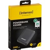 Intenso 7313520 batteria portatile Polimeri di litio (LiPo) 5000 mAh Nero Nero, 5000 mAh, Polimeri di litio (LiPo), Nero