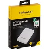 Intenso 7313522 batteria portatile Polimeri di litio (LiPo) 5000 mAh Bianco bianco, 5000 mAh, Polimeri di litio (LiPo), Bianco