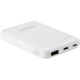 Intenso 7313522 batteria portatile Polimeri di litio (LiPo) 5000 mAh Bianco, Powerbank  bianco, 5000 mAh, Polimeri di litio (LiPo), Bianco