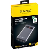 Intenso PD10000 Polimeri di litio (LiPo) 10000 mAh Antracite antracite, 10000 mAh, Polimeri di litio (LiPo), Quick Charge 3.0, Antracite