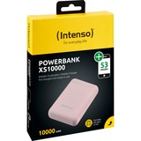 Intenso XS10000 Polimeri di litio (LiPo) 10000 mAh Rosa rosa, 10000 mAh, Polimeri di litio (LiPo), Rosa