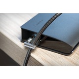 Kensington Kit di bloccaggio 2.0 per desktop e periferiche, Sicurezza Nero, 2,44 m, Kensington, Chiave, Acciaio al carbonio, Nero, Argento
