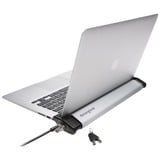 Kensington Locking station per laptop 2.0 con Microsaver 2.0 argento/Nero, Kensington, Chiave circolare, Alluminio, Argento
