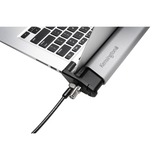 Kensington Locking station per laptop 2.0 con Microsaver 2.0 argento/Nero, Kensington, Chiave circolare, Alluminio, Argento