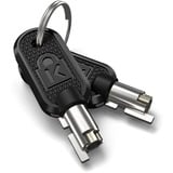 Kensington Lucchetto portatile con chiave per laptop NanoSaver®, Castello Nero/Argento, 2,3 m, Kensington, Chiave, Acciaio al carbonio, Nero, Argento