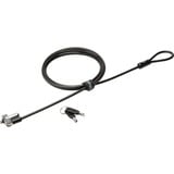 Kensington Lucchetto sottile con chiave per laptop N17 2.0 per slot Wedge, Protezione contro il furto Nero, 1,83 m, Kensington, Chiave, Acciaio al carbonio, Nero, Argento