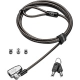Kensington Lucchetto universale per laptop con chiave ClickSafe 2.0, Castello Nero, 1,8 m, Kensington, Chiave, Acciaio al carbonio, Nero