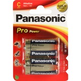 Panasonic 1x2 LR14PPG Alcalino 1.5V batteria non-ricaricabile argento, Alcalino, 1,5 V, 2 pezzo(i), Blu, Oro, Rosso, 25,7 mm, 25,7 mm