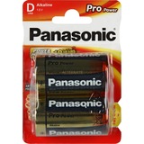 Panasonic 1x2 LR20PPG Alcalino 1.5V batteria non-ricaricabile argento, Alcalino, 1,5 V, 2 pezzo(i), Blu, Oro, Rosso, 33,6 mm, 33,6 mm