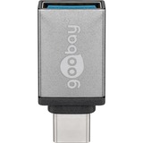 goobay 56621 adattatore per inversione del genere dei cavi USB-C USB 3.0 female (Type A) Grigio grigio, USB-C, USB 3.0 female (Type A), Grigio