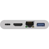 goobay 62105 replicatore di porte e docking station per notebook Cablato USB 3.2 Gen 1 (3.1 Gen 1) Type-C Bianco, Hub USB bianco, Cablato, USB 3.2 Gen 1 (3.1 Gen 1) Type-C, Bianco, CE, WEEE, 3840 x 2160 Pixel, 0,15 m