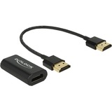 DeLOCK 0.15m, HDMI/VGA 0,15 m VGA (D-Sub) Nero Nero, HDMI/VGA, 0,15 m, HDMI, VGA (D-Sub), Maschio, Femmina, 1920 x 1200 Pixel