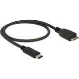 DeLOCK 0.5m USB3.1 C - MicroUSB3.1 B cavo USB 0,5 m USB 3.2 Gen 2 (3.1 Gen 2) USB C Micro-USB B Nero, Adattatore Nero, 0,5 m, USB C, Micro-USB B, USB 3.2 Gen 2 (3.1 Gen 2), Maschio/Maschio, Nero