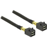 DeLOCK 0.5m, Mini SAS HD x 4 SFF 8643 0,5 m Nero, Cavo Nero, Mini SAS HD x 4 SFF 8643, 0,5 m, Mini SAS HD x 4 36P SFF 8643, Mini SAS HD x 4 36P SFF 8643, Maschio/Maschio, Nero