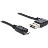 DeLOCK 0.5m, USB2.0-A/USB2.0 Micro-B cavo USB 0,5 m USB A Micro-USB B Nero Nero, USB2.0-A/USB2.0 Micro-B, 0,5 m, USB A, Micro-USB B, USB 2.0, Maschio/Maschio, Nero