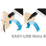 DeLOCK 0.5m, USB2.0-A/USB2.0 Micro-B cavo USB 0,5 m USB A Micro-USB B Nero Nero, USB2.0-A/USB2.0 Micro-B, 0,5 m, USB A, Micro-USB B, USB 2.0, Maschio/Maschio, Nero
