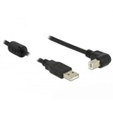 DeLOCK 0.5m, USB 2.0-A / USB 2.0-B cavo USB 0,5 m USB A USB B Nero Nero, USB 2.0-A / USB 2.0-B, 0,5 m, USB A, USB B, USB 2.0, Maschio/Maschio, Nero