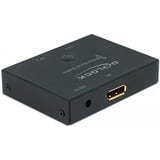 DeLOCK 11478 convertitore video 7680 x 4320 Pixel, Interruttore di DisplayPort Nero, 7680 x 4320 Pixel, 7680 x 4320 Pixel, 30 Hz, 7680 x 4320 Pixel, Nero, Metallo